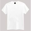 Plain T-shirt-White-L